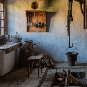 Musée rural jurassien: ancienne cuisine